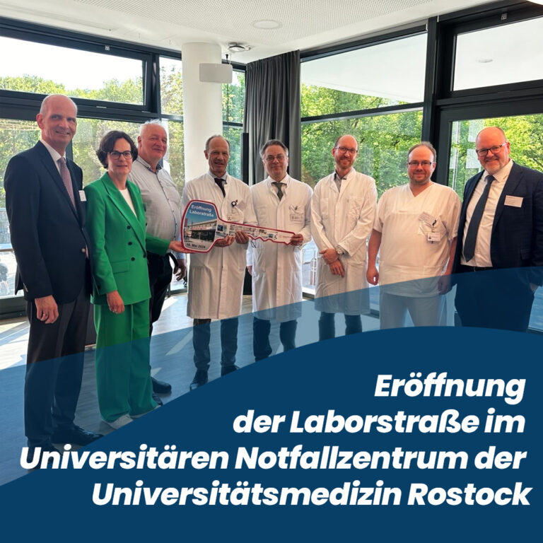 Eröffnung der Laborstraße im Notfallzentrum der Universitätsmedizin Rostock